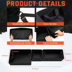 Foldable Under Seat Storage Organizer for 2019-2025 2026 Chevy Silverado/GMC Sierra 1500 & 2020-2025 2500HD/3500HD - 600D