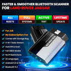 KINGBOLEN Soloscan for Land Rover Jaguar OBD2 Scanner Bluetooth, All Reset Service, Bidirectional Scan Tool for iOS & Android,