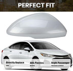 Right Passenger Side Mirror Cover Caps Compatible with Chevrolet Chevy Cruze 2017 2018 2019 Replacement Rear view Mirrors Trim (Silver)