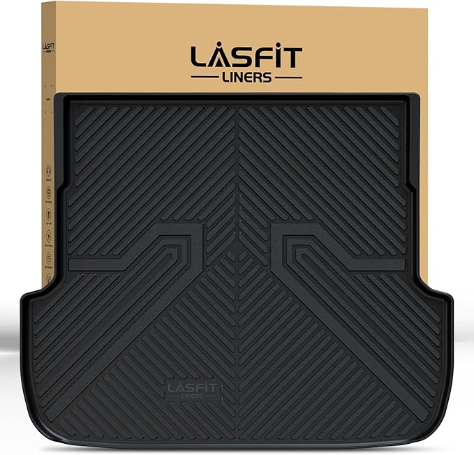 LASFIT Cargo Mat for Subaru Outback 2020-2025, All Weather TPE Custom Fit Easy Clean Durable No-Curling Trunk Mat for Outback 2025 2024 2023 2022 2021 2020 Trunk Liner, Black