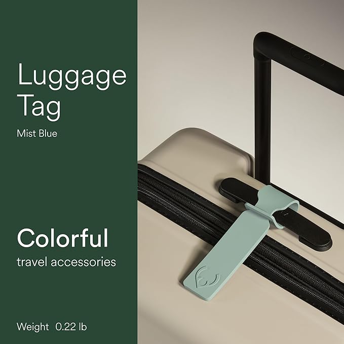 ANTLER Luggage Tags - Durable Rubber, for Suitcases & Travel Bags, Assorted Colors, Easy ID & Personalization, Fits Most Suit