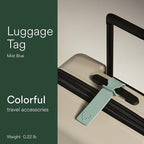 ANTLER Luggage Tags - Durable Rubber, for Suitcases & Travel Bags, Assorted Colors, Easy ID & Personalization, Fits Most Suit