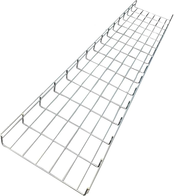 Kable Kontrol Cable Tray- 5 Feet Long - 18" Width, 4” Depth – Wire Mesh Tray Cable Management Rack Cords Organizer Cable Bask