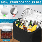 Hanging Car Trunk Organizer with Cooler, Large Pockets, Zippers Detachable Seat Back Waterproof Car Storage Trunk Organizer for Jeeps