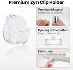 LUVCOSY 2 Packs Holster Clip Car Visor Clips for Zyn | Alpha Pouch Tins | Zyn Car Visor Holder Clip | Belt/Car Sun Visor Accessory | Clip-On for Easy Access | Gift for Father's Day | Clear