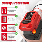 Jumper Starter Adapter for Milwaukee M18 18V Battery, 11AWG Pure Copper Cable, 30A Output, Up to 3.5L Engine, 12V Car Emergency Jump Kit
