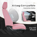 Coverado Car Seat Covers Full Set, Seat Covers for Cars, Car Seat Cover, Car Seat Protector, Leather Car Seat Cushion, Waterp