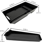 Xaido 2PCS Center Console Tray Compatible with 2025 2026 Toyota Camry Accessories, Gear Shifter Right Side Tray, Armrest Storage Box Organizer, Black
