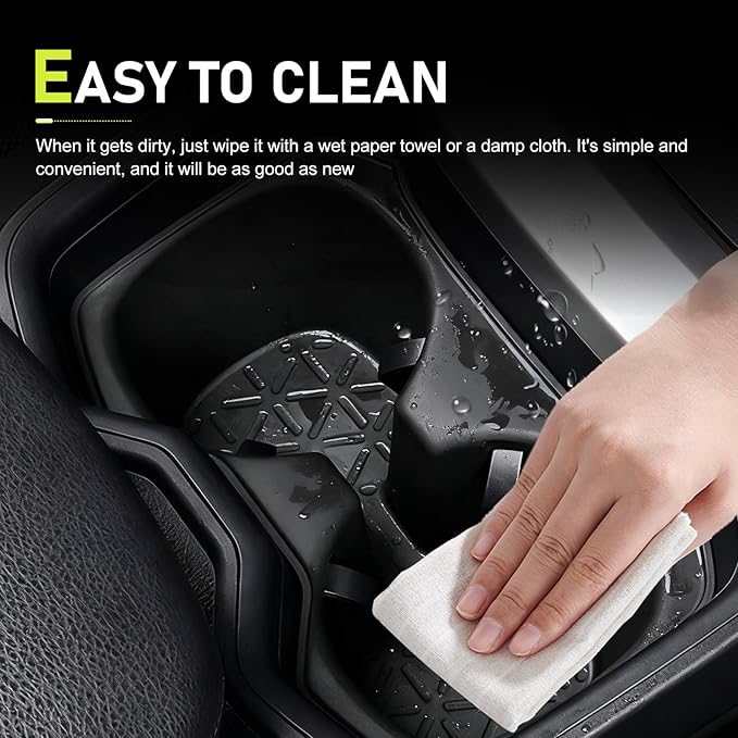 Cup Holder Insert, 3D Center Console Cup Holder Organizer, Anti-Slip Shockproof Drink Holder Liner, Compatible with 2020-2024