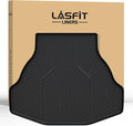 LASFIT Trunk Mat for Honda Accord 2017 2016 2015 2014 2013 Sedan Only, All Weather Custom Fit TPE Cargo Mat Trunk Tray Cargo Tray, Black (Not for Coupe & Hybrid)