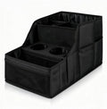Car Seat Organizer Backseat and Passenger Seat Organizer with 9 Compartments 2 Cup Holders Car Organizer Front Seat Storage for Travel Kids，Black