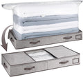 TAILI Under Bed Vacuum Storage Bags for Comforters and Blankets, Save 80% Space, Large Capacity Foldable Cationic Storage Box