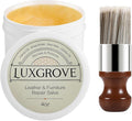 LUXGROVE® Leather & Furniture Repair Salve- Polisher, Leather Cleaner & Conditioner to Soften, Protect & Restore Leathercraft