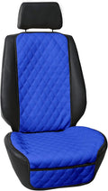FH Group Car Seat Cushion – Faux Leather Single Front Seat Cover with Front Pockets, Airbag Compatible, Universal Fit Car Sea