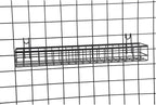 Kaforise Hanging Basket for Wire Wall Grid Panel, Multi-Function Wall Storage and Display Basket, Medium Size, Black Painted