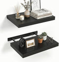 INHABIT UNION 17.5in Floating Shelves for Wall, Wall Mounted Shelves for Decor Storage Set of 2, Floating Shelf for Bedroom, 