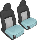 Motor Trend Seat Covers for Cars Trucks SUV, Faux Leather 2-Pack Mint Padded Car Seat Covers with Storage Pockets, Premium In