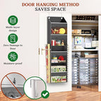 Over Door Wrapping Paper Organizer Storage with 3 Removable Drawers & Side Pockets – Dual Use Design with Elastic Straps – Ch