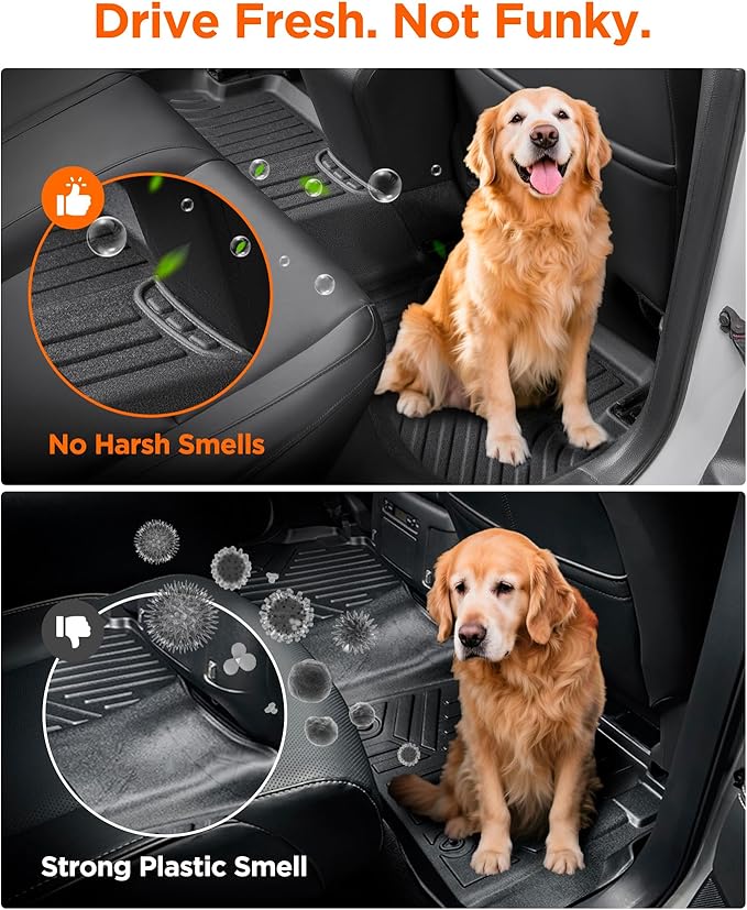 Car Floor Mats for Honda Civic 2022–2025,2026 Sedan (Not for Hatchback&Hybrid), Non-Slip TPE All-Weather Floor Liners and Trunk Cargo Mat Set, Custom Fit for Civic Sport 11th Gen Accessories 2026