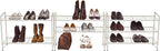 Simple Houseware 3-Tier Stackable Shoes Rack Storage Shelf, White