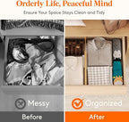 Lifewit 6" High 6 Pack Bamboo Drawer Dividers 33-42cm/13-16.5" Adjustable Wooden Drawer Organizer for Clothes/Utensils, Expan