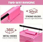 6-Shelf Weekly Clothes Organizer for Kids, Hanging Daily Closet Organization with 6 Side Pockets, Days of The Week Clothing D
