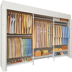 Ulif E13C Pro Heavy Duty Closet Organizer System，Freestanding Clothing Racks for Hanging Clothes，Adjustable Garment Rack 75" 