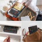 Gbivbe Large 24 Grids Plastic Organizer Box Adjustable Dividers,Clear Storage Box for Jewelry, Art DIY Crafts, Washi Tapes, B