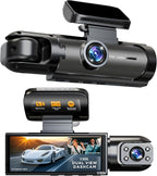 Vital Dash Camera Pro 2026 Dashcam Front and Rear Camera for Cars Dual Car Camera with Night Vision, G-Sensor 24/7 Parking Su