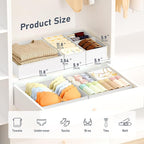 DIMJ Drawer Organizer Clothes, 30 Pack Dresser Organizer, Foldable Closet Organizers and Storage, Fabric Dresser Bins, Drawer