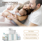 GILPWA Diaper Caddy, Baby Changing Table Organizer, Detachable Clear Acrylic Diaper Storage for Wipe Dispenser, Wipe Warmer a