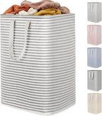 Lifewit 1 Pack Laundry Basket 80L Each, Collapsible Clothes Hamper with Reinforced Handles, Freestanding Waterproof Design fo