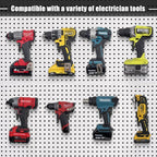 2pcs Power Tool Organizer,Heavy Duty Pegboard Wall Organizer,Stainless Steel, Electric Drill Storage Rack,Perfect for Storage