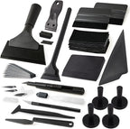 Gomake Vinyl Wrap Tool Kit for Car Window Tint Installation with Magnet Holder, Rubber & Vinyl Squeegees, Shank Gasket, Mini Quarter Squeegee