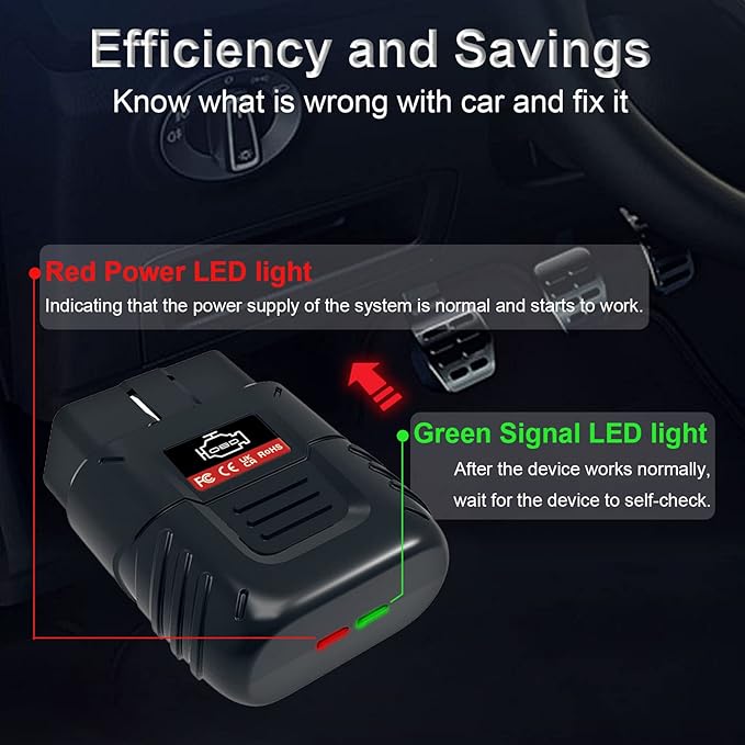 OBD2 Scanner Bluetooth SinoTrack Auto Diagnostic Scan Tool Car Fault Check Engine Light Wireless Car Code Reader for iOS &
