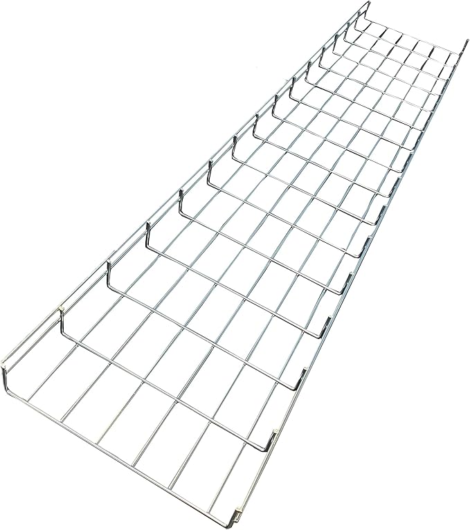 Kable Kontrol Cable Tray- 5 Feet Long - 12" Width, 2” Depth – Wire Mesh Tray Cable Management Rack Cords Organizer Cable Bask