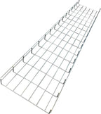 Kable Kontrol Cable Tray- 5 Feet Long - 12" Width, 2” Depth – Wire Mesh Tray Cable Management Rack Cords Organizer Cable Bask