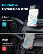 1Zero for Magsafe CD Phone Holder for Car [17 Strong Magnets] Magnetic CD Player Phone Mount, Hollow Socket CD Slot Phone Mount for iPhone 17 16 15 14 13 12 Series Pop Grip Ring Holder Magsafe Case