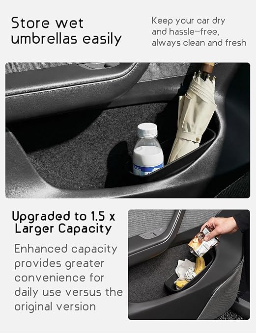 BMZX Car Trash Can Trash Bin, Mini Garbage Can Car Door TrashCan, Car Accessories for Interior Multifunctional Organizers and Storage, Home and Office