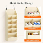 Lifewit 6 Tier Over the Door Shoe Organizer with 11 Large Deep Pockets, Fabric Hanging Shoes Shelf for Closet, Dorm Storage, 