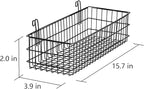Kaforise Hanging Basket for Wire Wall Grid Panel, Multi-Function Wall Storage and Display Basket, Flower Pots Shelf Balcony P