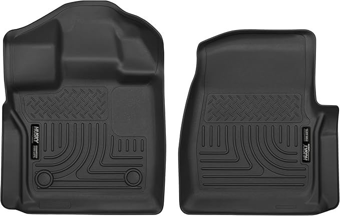 Husky Liners X-act Contour Floor Mats | Fits 2015-2026 Ford F-150 Standard CAB | Front Row, 2-pc Black - 52751