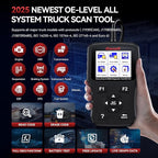iCarsoft Heavy Duty Truck Scanner HD V3.0 All System Diesel Diagnostic Scan Tool Battery Test Code Reader for Freightliner,