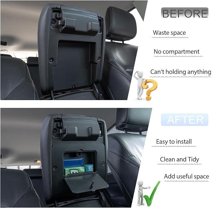 JDMCAR One-Touch Hidden Storage Box Compatible with 2023 2024 2025 2026 Colorado/Canyon Accessories Center Console Organizer Armrest Secret Compartment