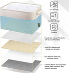 BALEINE 1 Pack Fabric Closet Storage Bins for Shelves, Linen Closet Organizers and Storage, Decorative Baskets for Organizing