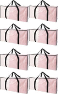 PANDA JOYS Extra Large Moving Bags with Zippers & Carrying Handles, Heavy-Duty Storage Tote for Space Saving Moving Storage, 