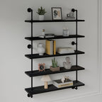 Floating Shelves for Wall Living Room Shelves Bookshelf Industrial Pipe Shelving Shelf Real Wood Planks 36 inch Rustic Wall S