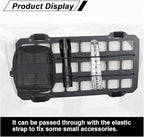 Vehicle Rigid MOLLE Panel, Car Sun Visor Organizer Tactical Gear Rack, EDC Pouch Tool Holster Truck Equipment Mount Plate, Auto Interior Modular Storage Shelf Accessories (Visor Panel)