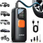 Tire Inflator Portable Air Compressor, 22 Cylinder & 6X Faster Inflation, 160 PSI Tire Pump with Digital Pressure Gauge, Auto Shut-Off, Air Pump for Car, Truck, Motorcycle, Bicycle, Ball
