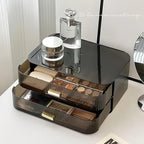 Makeup Organizer for Vanity, Large Desk Organizer with Stackable Drawers for Cosmetics, Skin Care, Lipsticks, Palette, Nail C